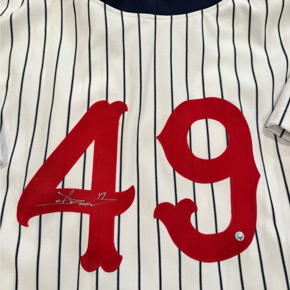 Detroit Tigers (Stars) Negro League Jersey Game Worn Jason Grilli Autographed - Picture 5 of 7